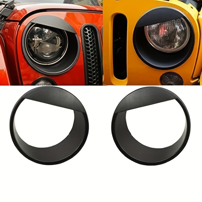 2pcs For Wrangler Headlight Cover Angry Bird Bezels Trim Matte Black  Accessories Compatible For 2007 2017 For Jk For Wrangler Unlimited Shop  On Temu And start Saving Temu Croatia