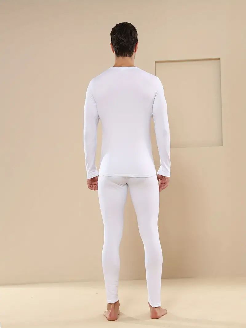 Men's Winter Long Johns Set Thermal Underwear Legging Slim Fit Compression