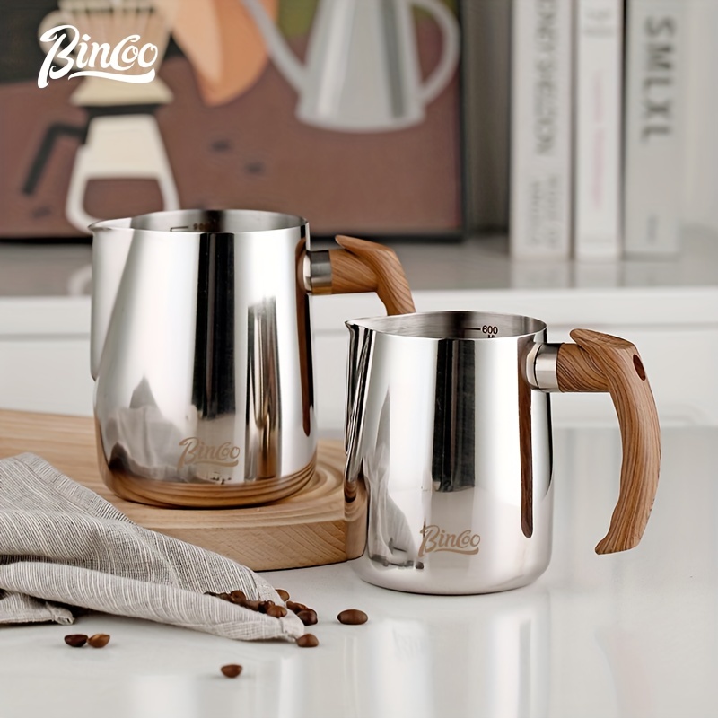 Coffee Latte Milk Frothing Jug Milk Frother Pitcher - Temu