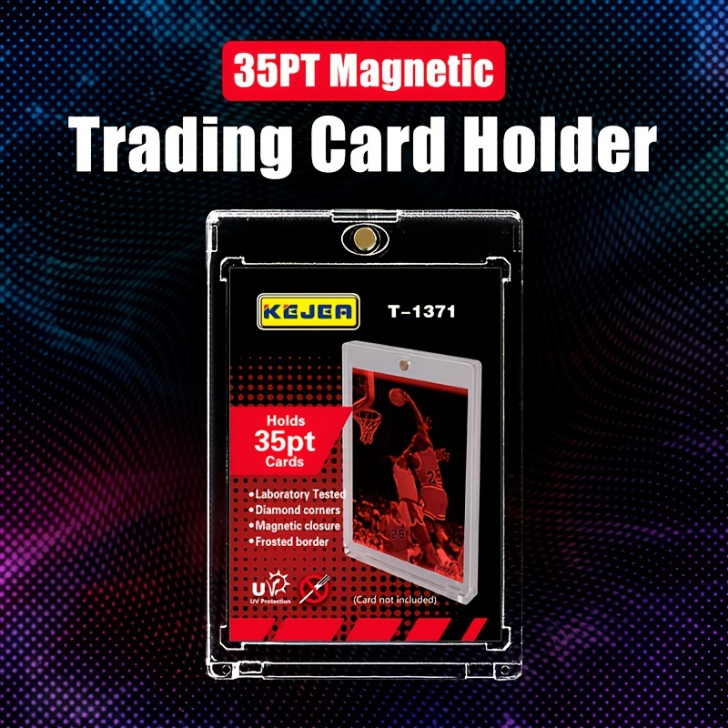 35 Pt Baseball Card Protectors - Magnetic Acrylic Hard Cards Sleeves Case  For Trading Cards Storage & Display - Temu