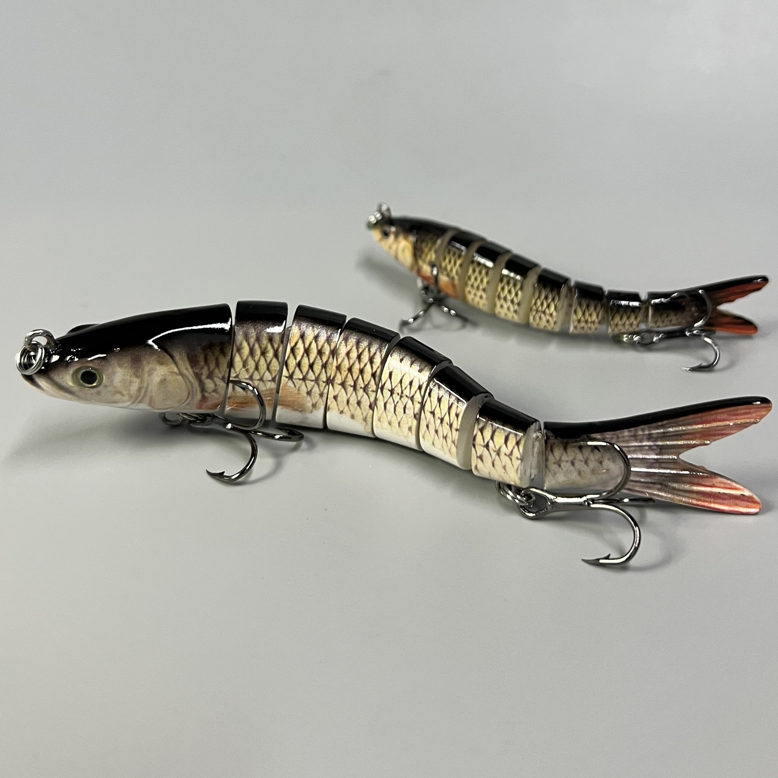 ASYWISH 10cm 3D Fishing Lures Swimbait Wobbler Hard Multi-Sections