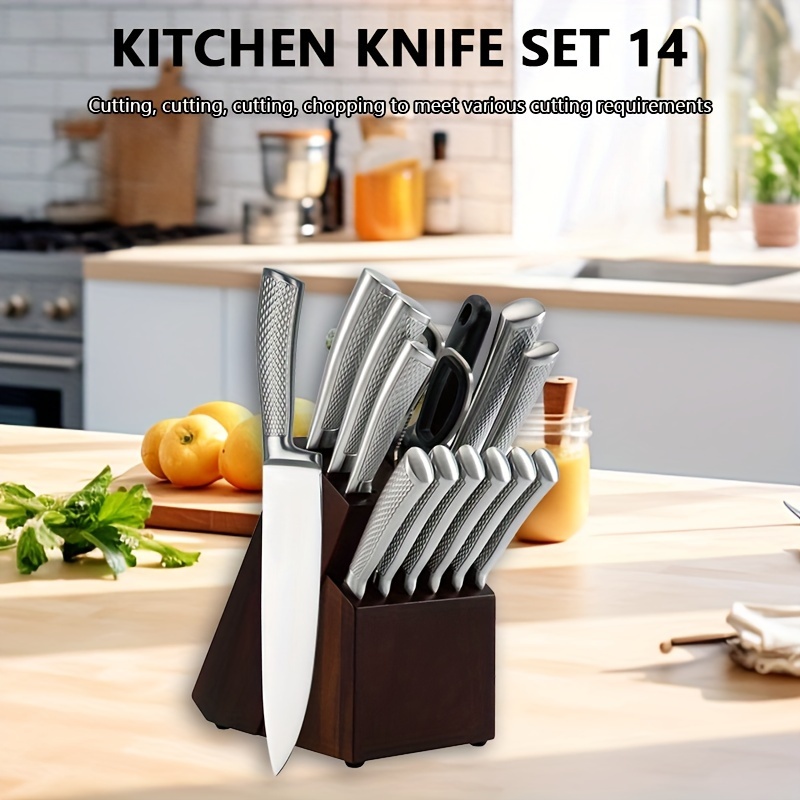 Knife Set Sharp Stainless Steel Professional Chef Cutlery Steak