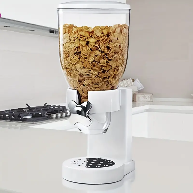 1pc Cereal Machine, Kitchen Cereal Storage Tank, Oatmeal Dried Fruit Snacks  Storage Tank, Dry Food Dispenser