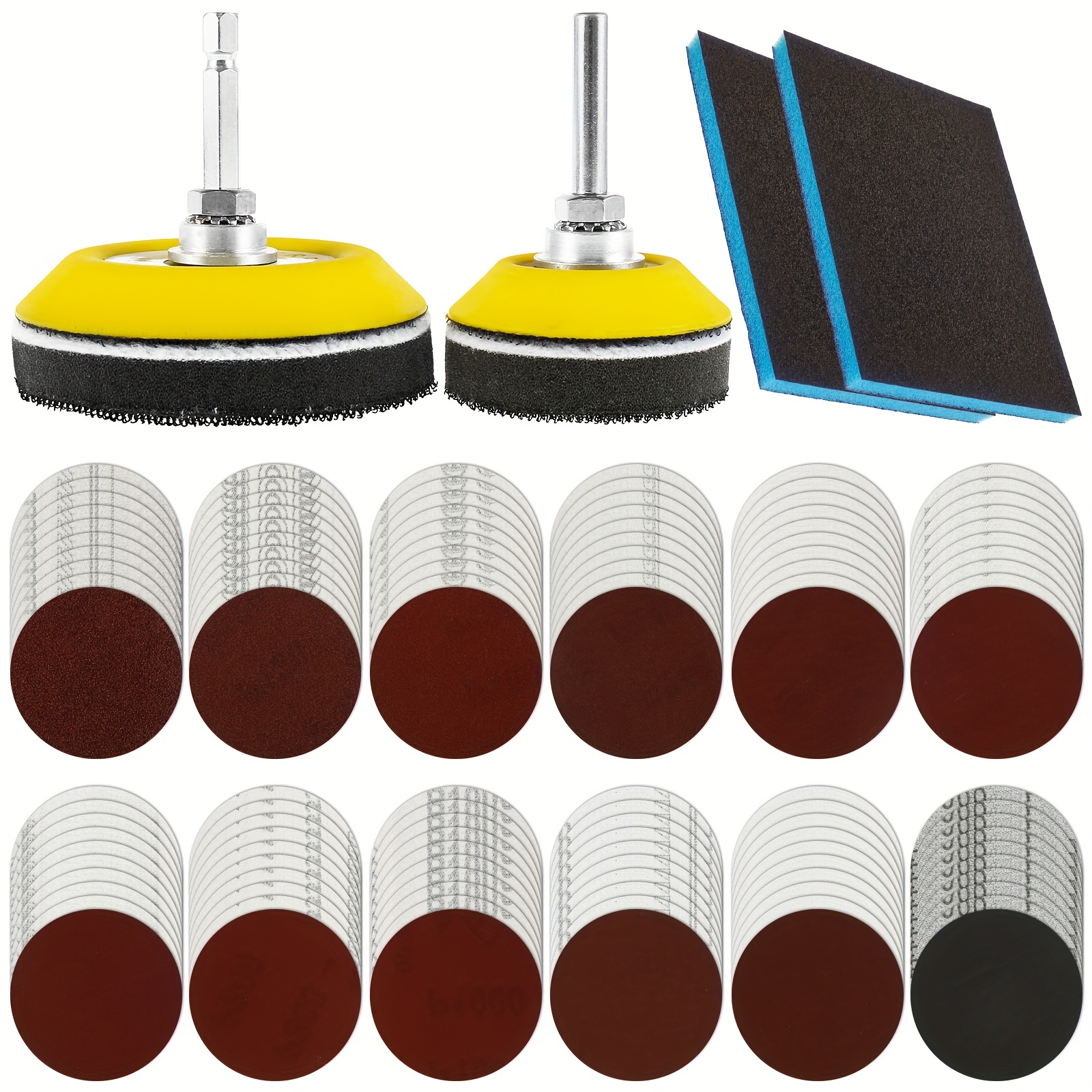 BLACK+DECKER Sanding Polishing Pad Kit 13 Piece Sandpaper Sander Foam Pads