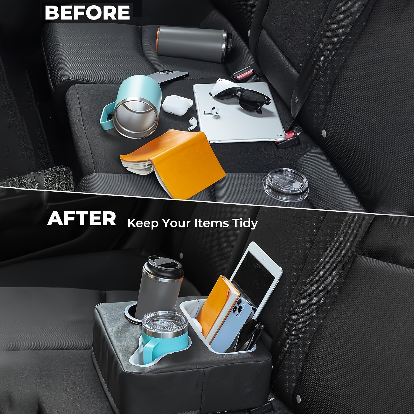 Car Back Seat Organizer Car Cup Holder Couch Cup Holder Tray - Temu