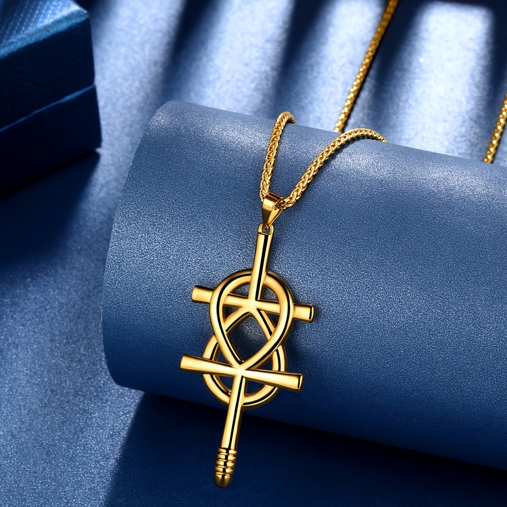 Egyptian cross of life pendant Ankh blue and copper LEIA&CO – Leia & Co  Jewelry