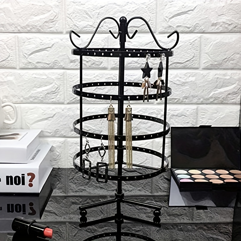 Earring Stand Holder Earrings Organizer Stand Jewelry Display For Earrings  Display 144 Holes Black,storage Container