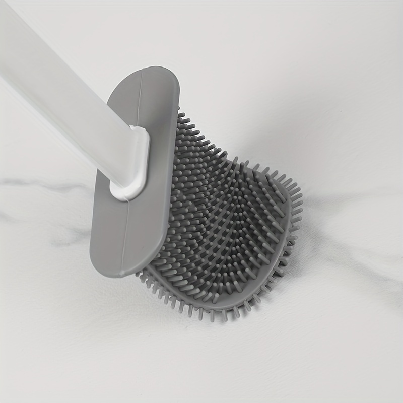 Hair Brush Toilet Brushes with Holder Set Wall-Mounted Long