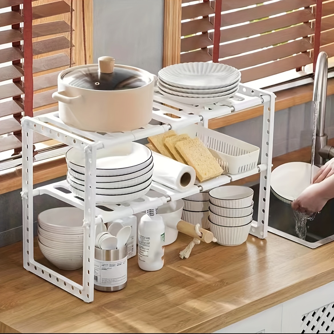 Kitchen Rack Under Sink Pot Holder Dish And Bowl Holder - Temu