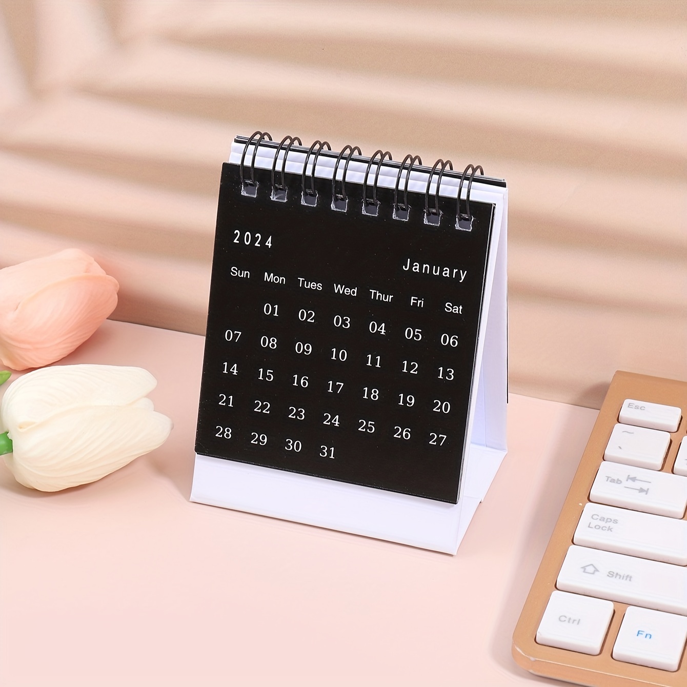 2024 Desk Calendar Small Portable Simple Desktop Small - Temu
