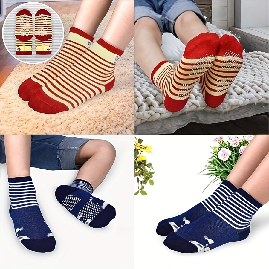 Calcetines antiderrapantes para niños varias tallas (12 pares)