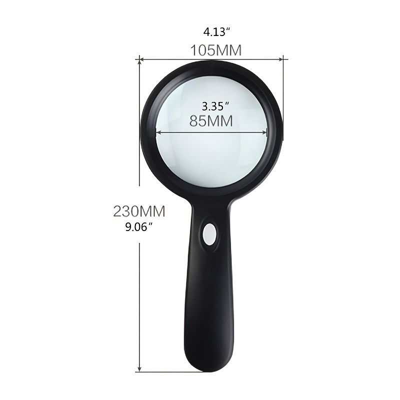 Magnifying Glass, Hand Held Magnifier 