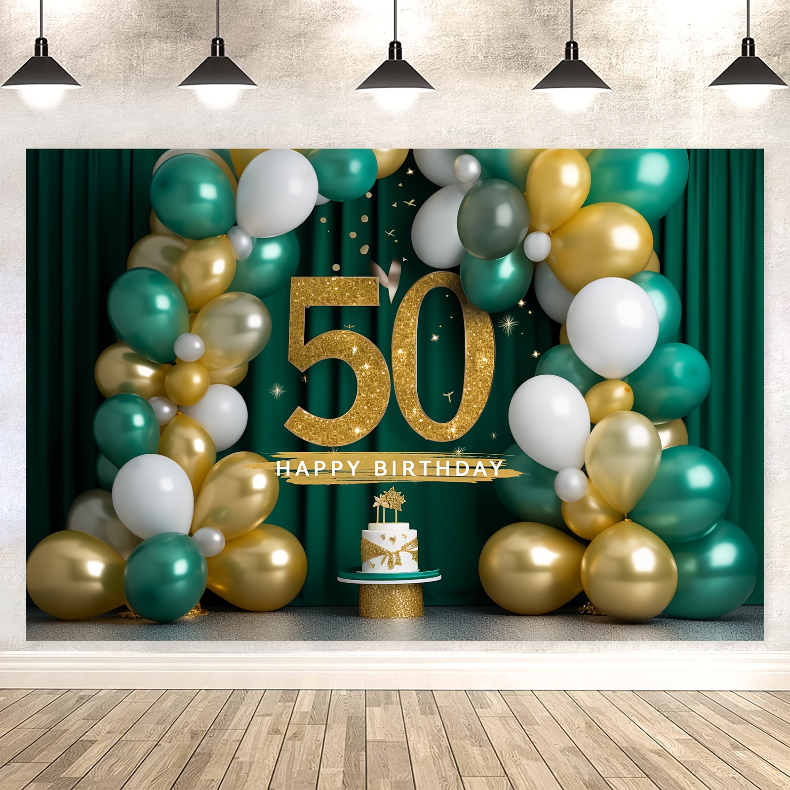 9 piezas Decoración del 50 cumpleaños 50 Ecuador