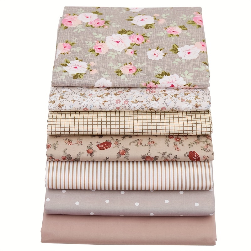 aufodara 30Pcs Fabric Cotton Crafts Japanese Style 20x25 cm, Fat Quarters  Fabric Patchwork Quilt Bundle, Printed Floral Gold Patterns Fabrics for