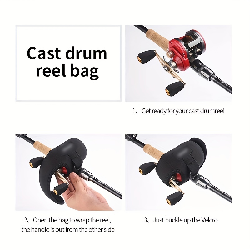 Portable Fishing Reel Pouch Bag Waterproof Protective Case - Temu
