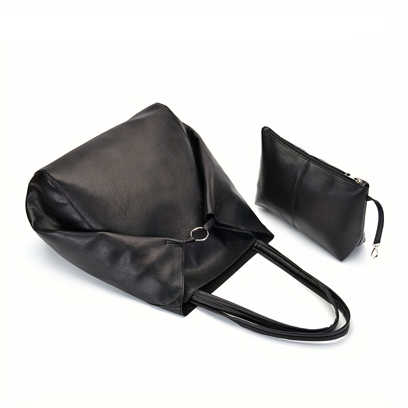 HOBO BAG LARGE - SILVER PLAIN