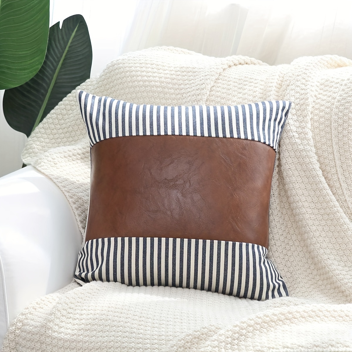 Leather clearance decorative pillows