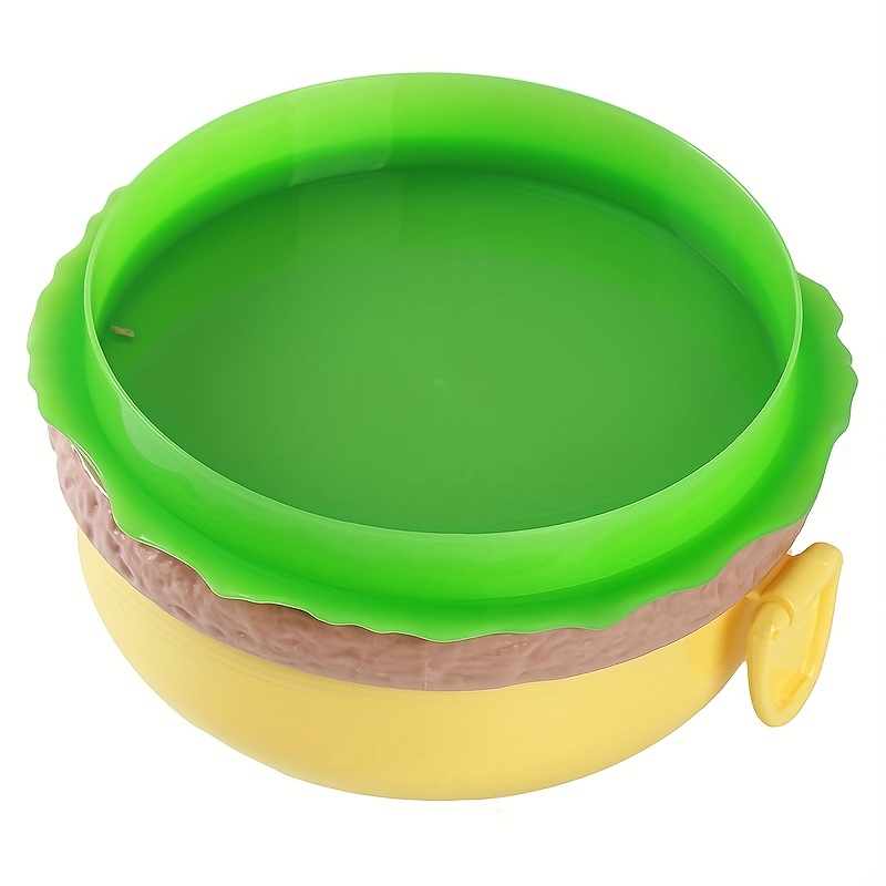 Cute Hamburger Shaped Plastic Lunch Box Portable Food - Temu