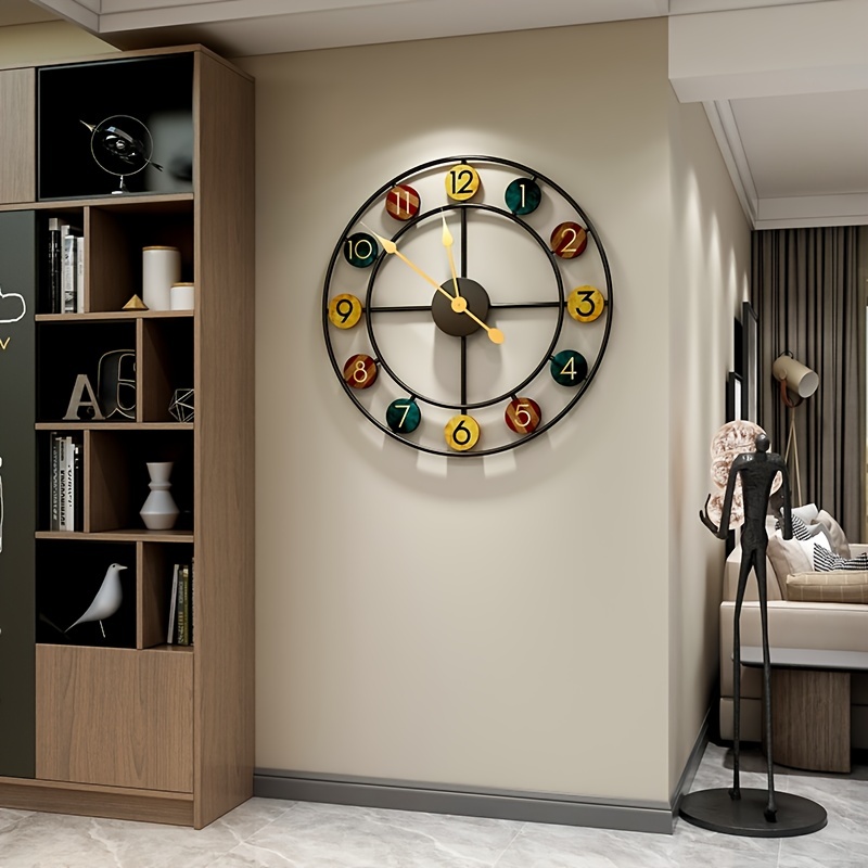 Relojes de pared grandes sin marco 3D con superficie de espejo, diseño  moderno para sala de estar, dormitorio, oficina, habitación de niños,  hotel