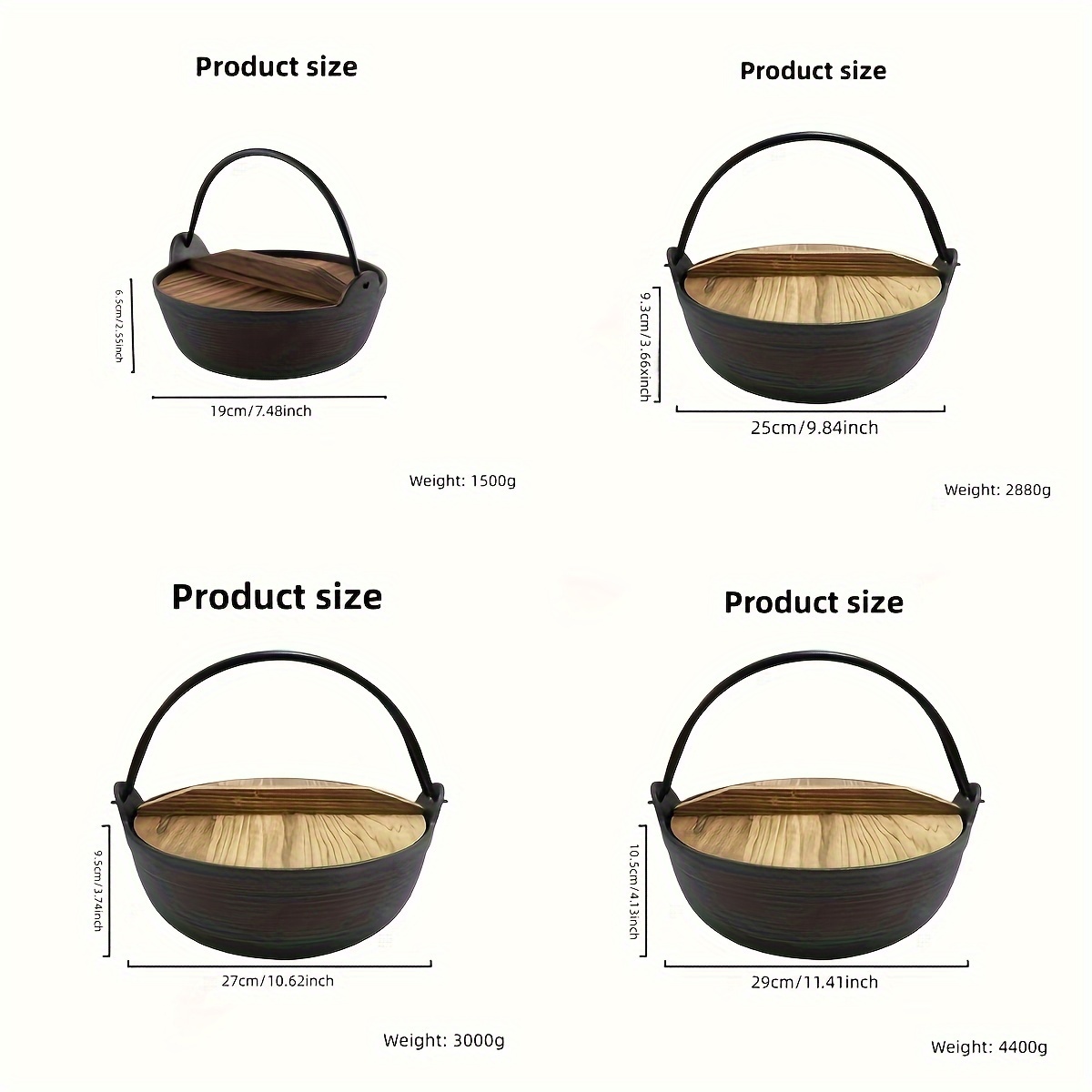 Japanese Stew Pot Cast Iron Handmade Without Coating - Temu