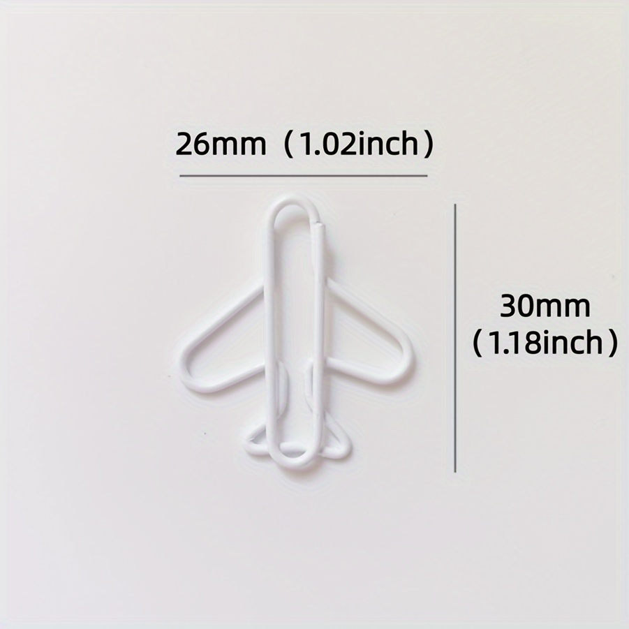 Exquisite White Creative Styling Aircraft Paper Clip - Temu Canada