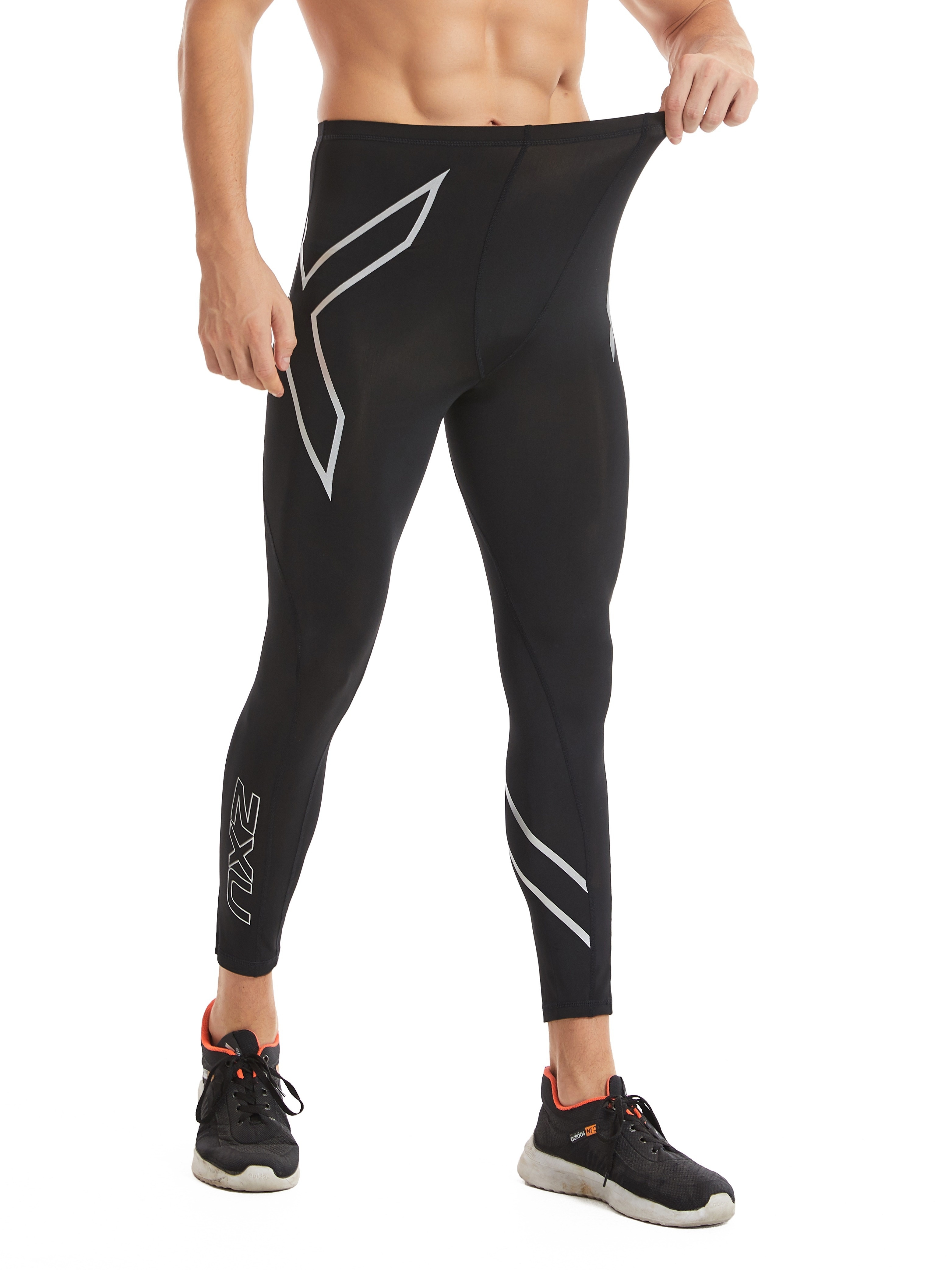 Men's Breathable Elastic Sports Leggings, Casual Quick Drying Compression  Pants For Outdoor Training Cycling Running