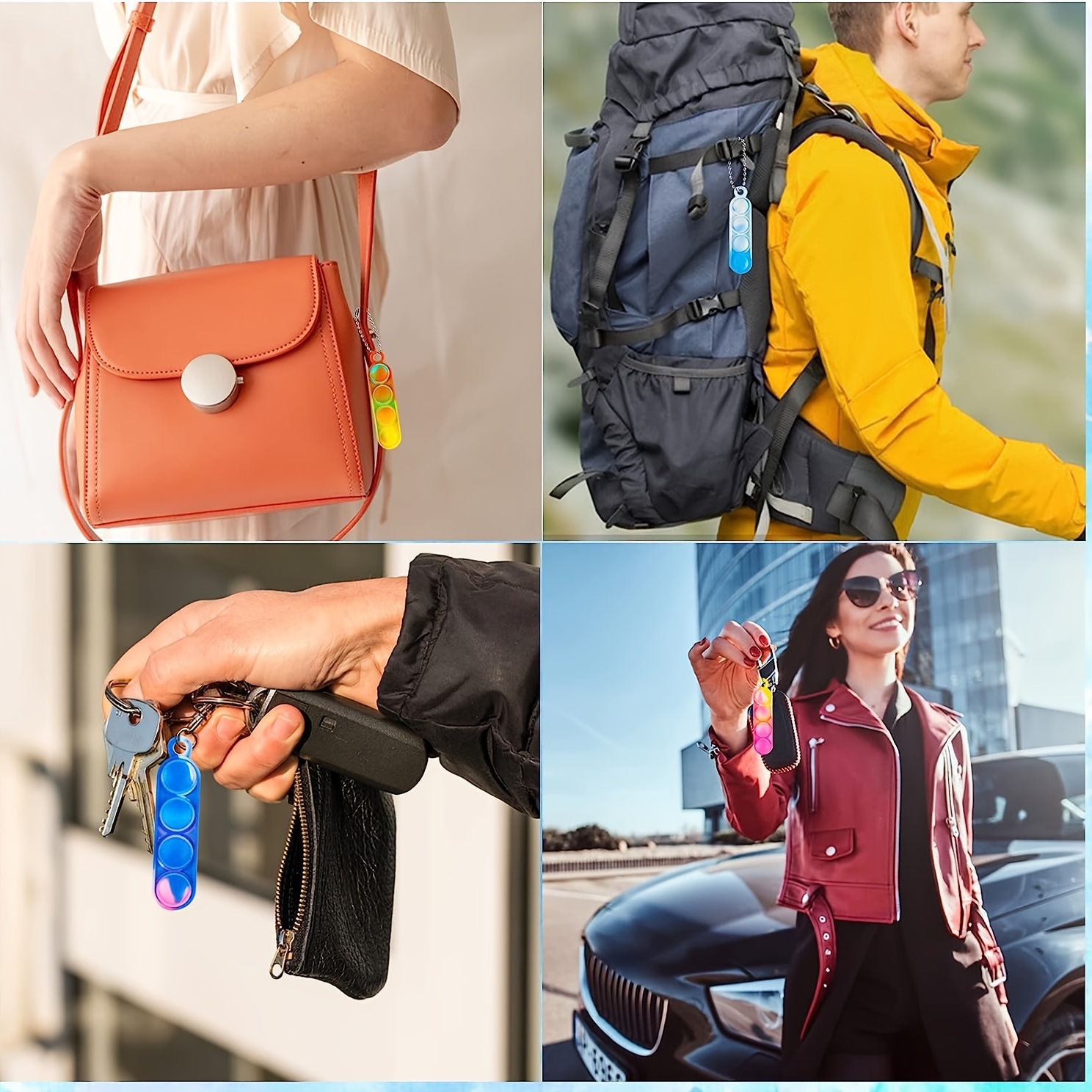 CUEMOON 32 Tierische Mini-Schlüsselanhänger Aus Silikon - Perfekte Gastgeschenke Für Kinderpartys