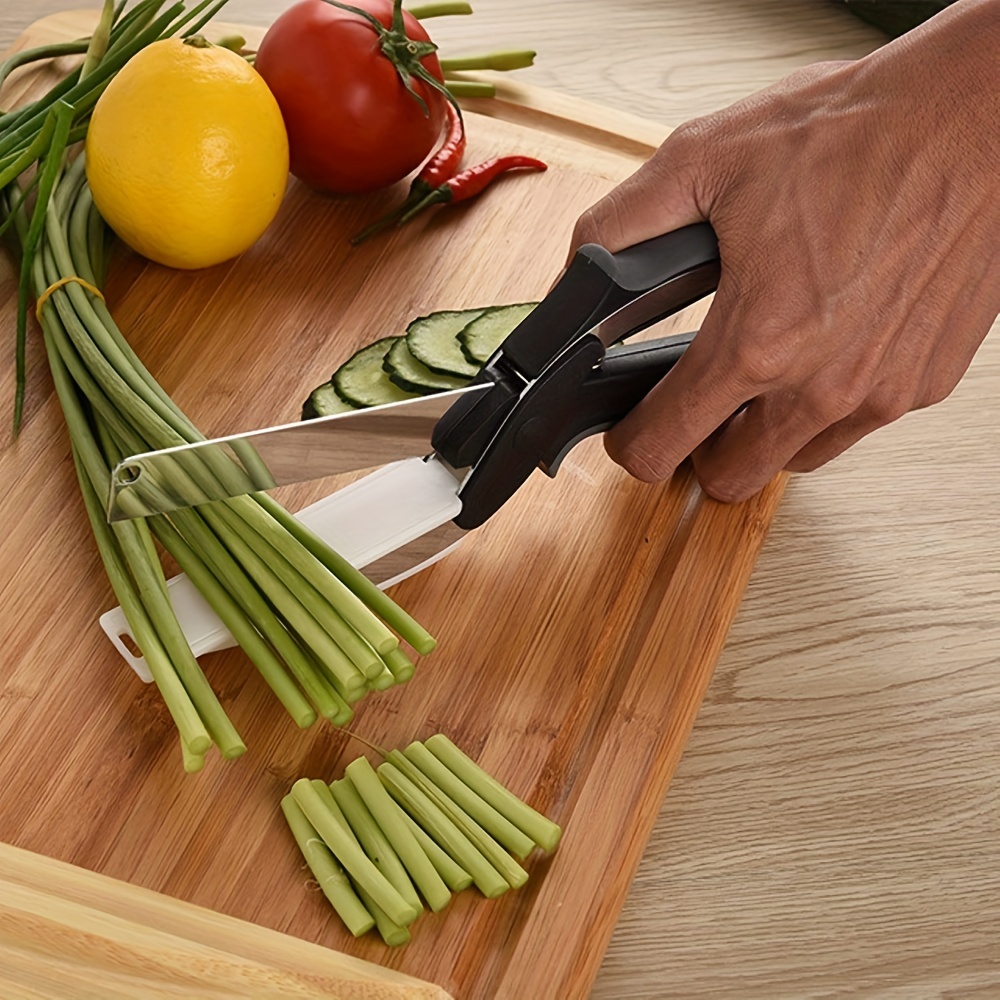  Kitchen Scissor Smart Cutting Board - Clever Cutter Kitchen  Scissors Quick Vegetable cutter Vegetable Chopper - Fruit Cutter Tools  Vegetable Slicer Food Chopper and Cutting Board Set : Home & Kitchen