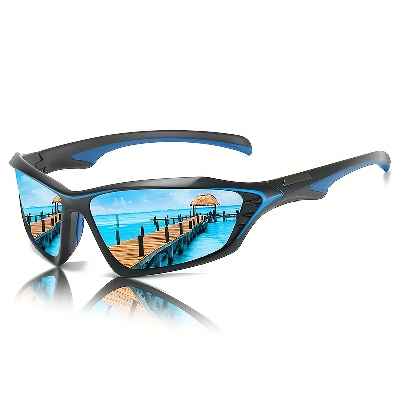 1pc Mens Polarized Sports Sunglasses Colorful Lens Driving Fishing