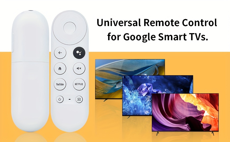 Qoier G9N9N Télécommande de Remplacement Bluetooth IR pour Google  Chromecast TV 4K Snow GA01920 (télécommande Uniquement)