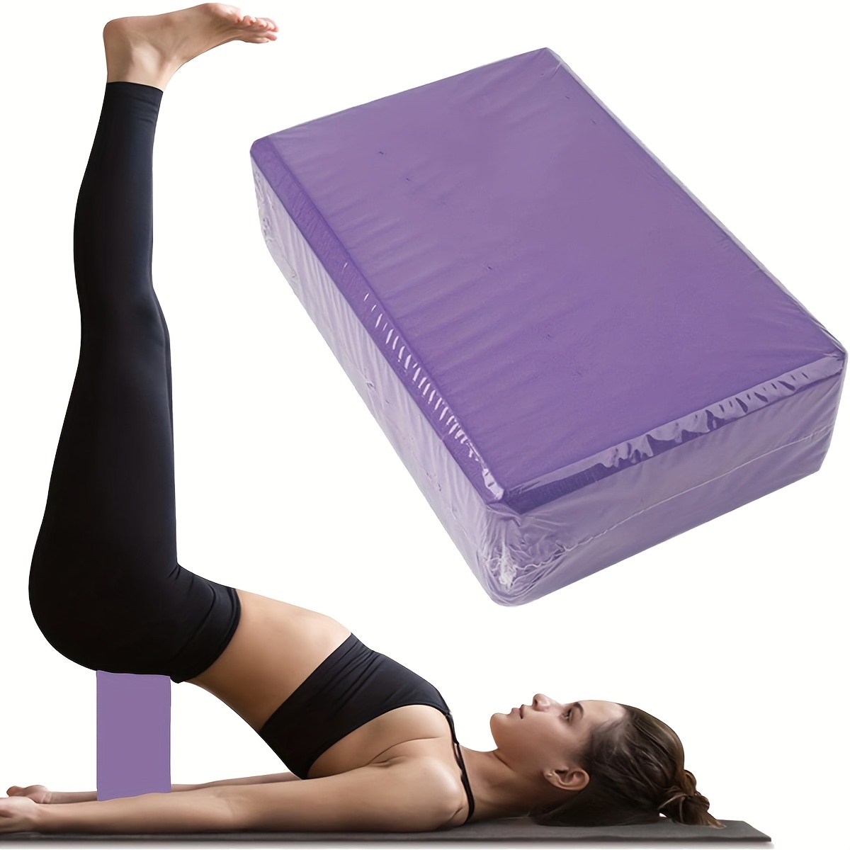 Yoga Block (1 or 2 PCs) High Density EVA Foam Block to Support and