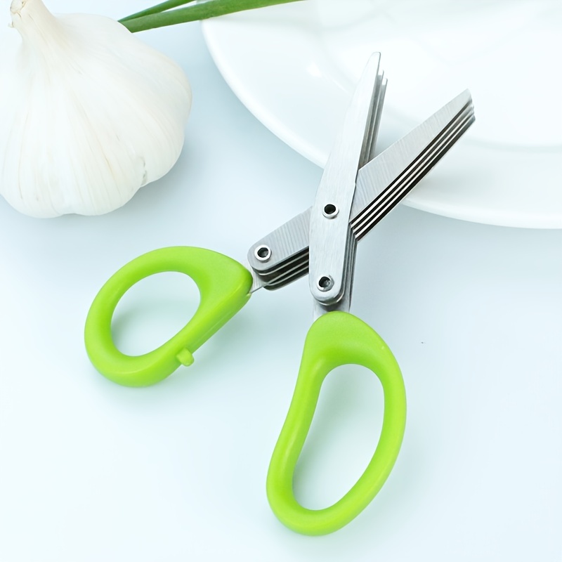 Herb Scissors Leaf Herb Stripper Stainless Steel 5 Blades - Temu