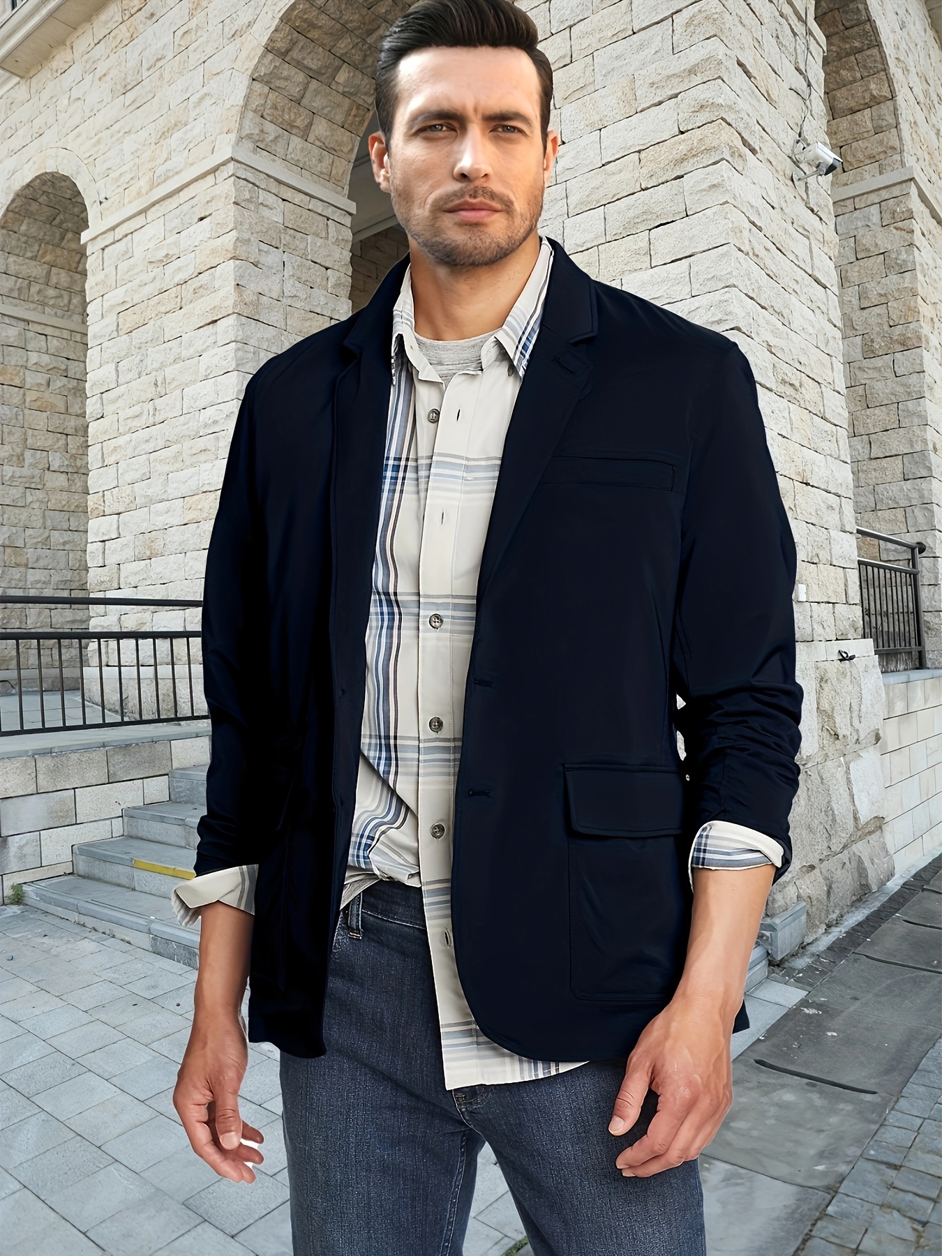 Semi formal shop blue blazer