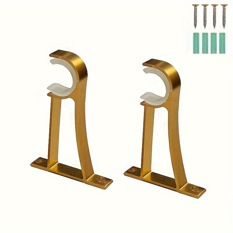 Aluminum Alloy Curtain Rod Holder Thickening Curtain Rod - Temu