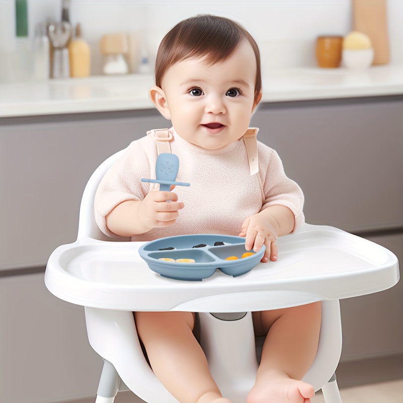 Assiette bébé à ventouse en silicone
