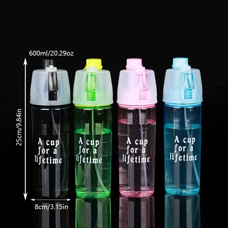 Portable Spray Frosted Water Bottle Anti fall Heat Resistant - Temu