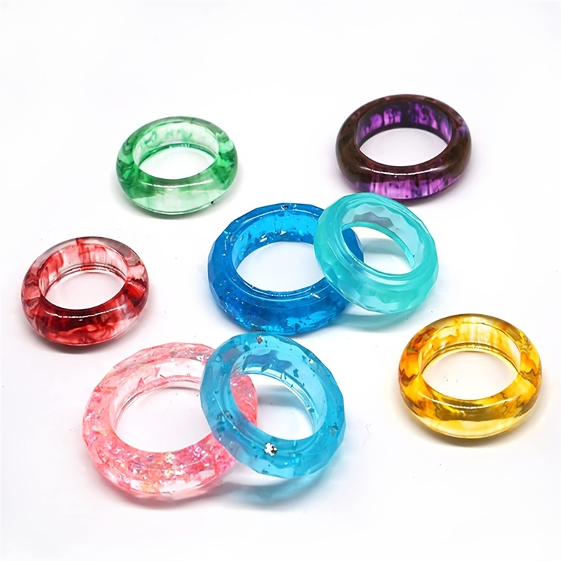 Silicone Ring Mold 6-in-1 for Epoxy Resin Crafts, Jewelry Making
