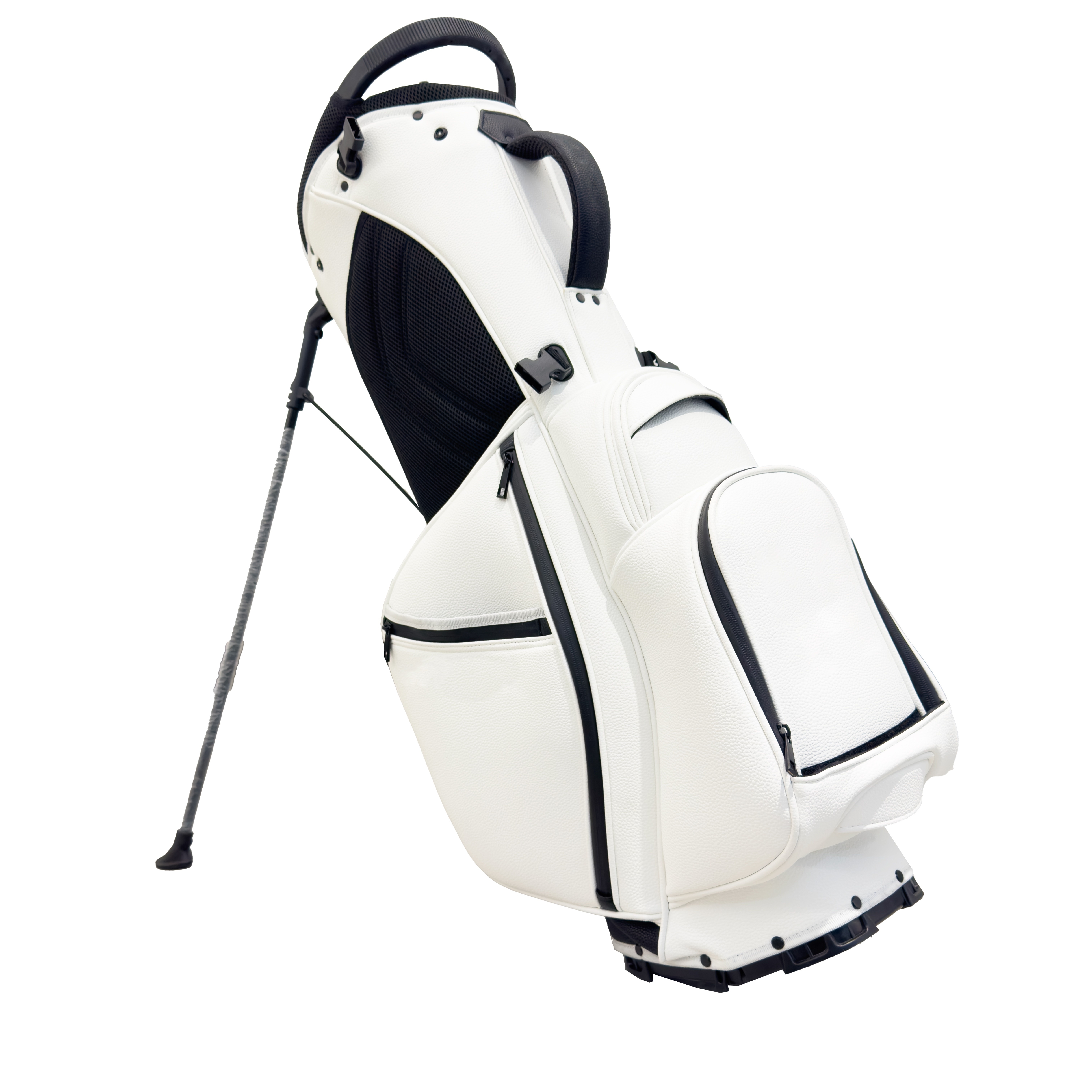 golf stand bag pu outdoor golf stand bag with 5 grid details 2