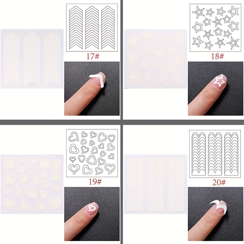 Stamping guide stickers