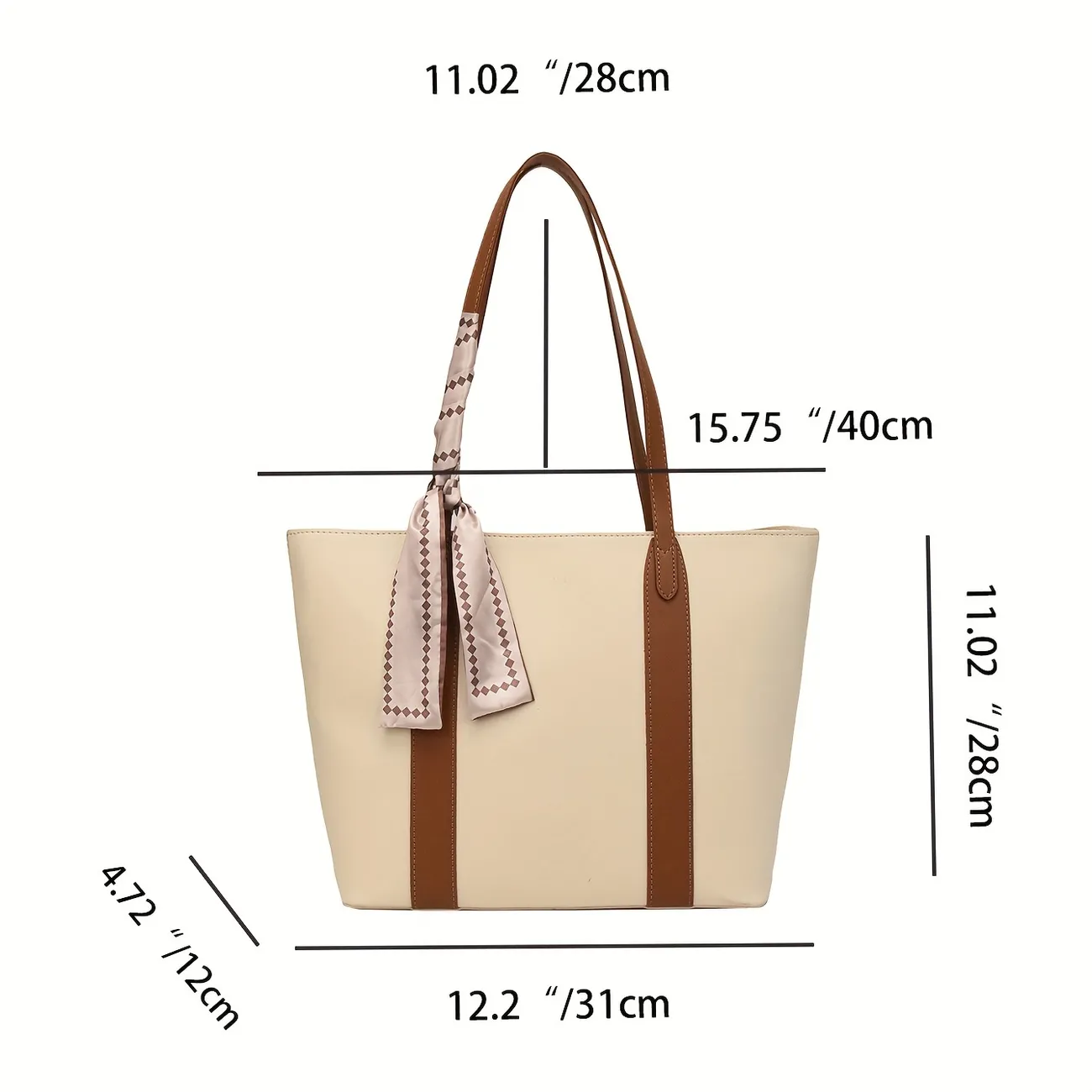 tote bag size chart