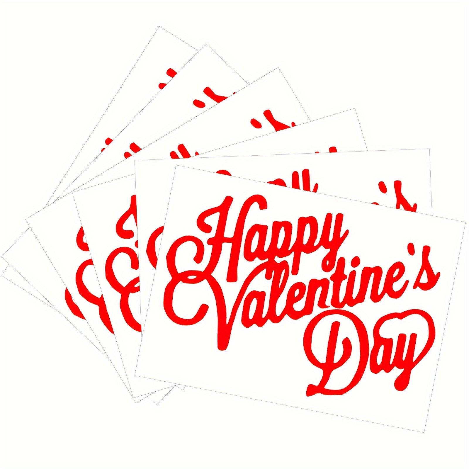 Valentines Day Heart Stickers Letters Balloon Stickers Bobo - Temu