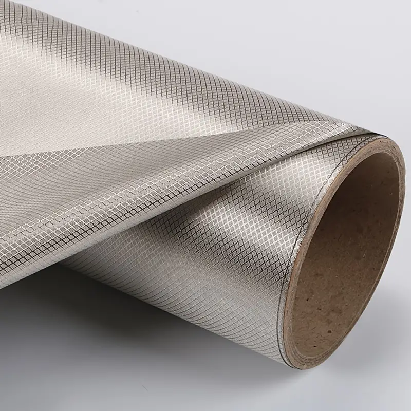 Emf Protection Fabric Silvery Copper Fabric Blocking Rfid - Temu