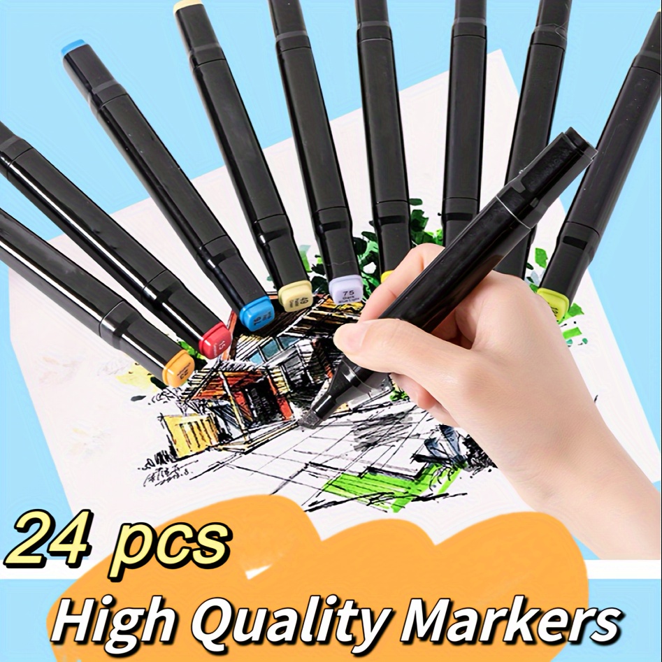 Double headed Colored Markers Watercolor Pens In Multiple - Temu