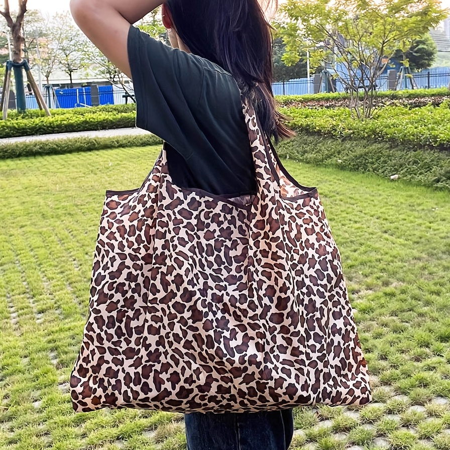 Large hot sale leopard tote