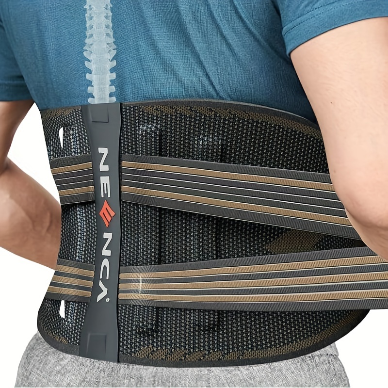 * Back Support Belt, Lumbar Support Belt For Lumbar Disc Herniation Back,  Back Strength Support, Copper Yarn Back Brace Belt