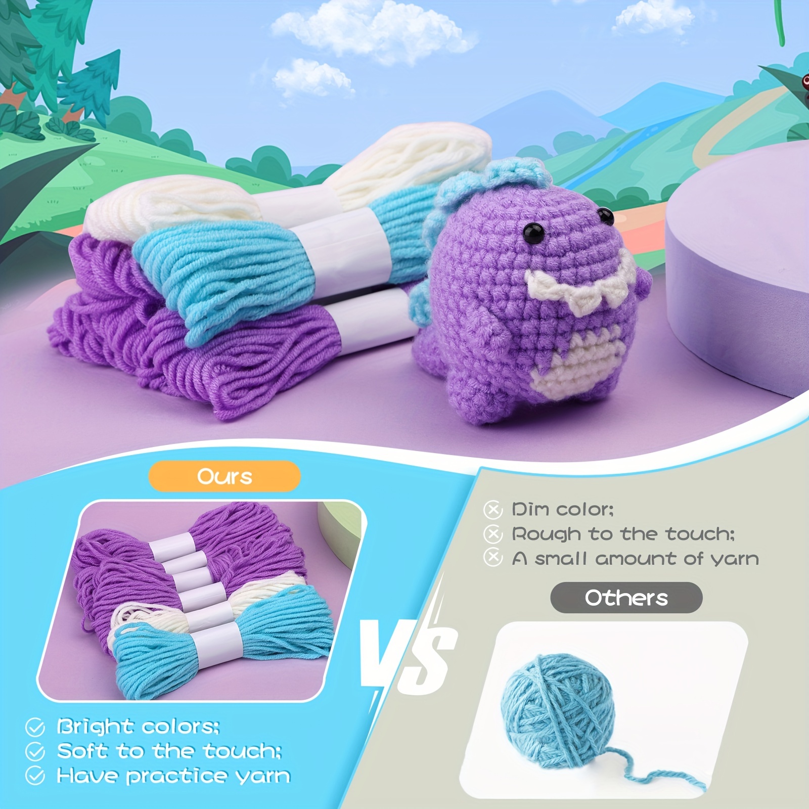 Crochet Kit For Beginners Crochet Animal Kit With Step by - Temu