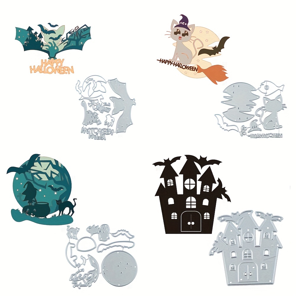 Moldes de bruxa para Halloween - Como fazer em casa  Halloween  silhouettes, Cat template, Halloween pictures