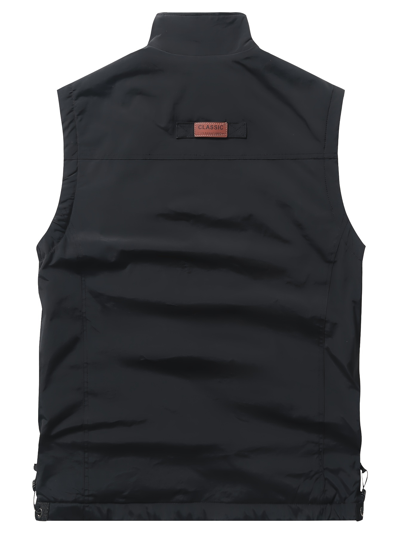 Warm Fleece Zipper Pockets Cargo Vest Men's Casual Outwear - Temu