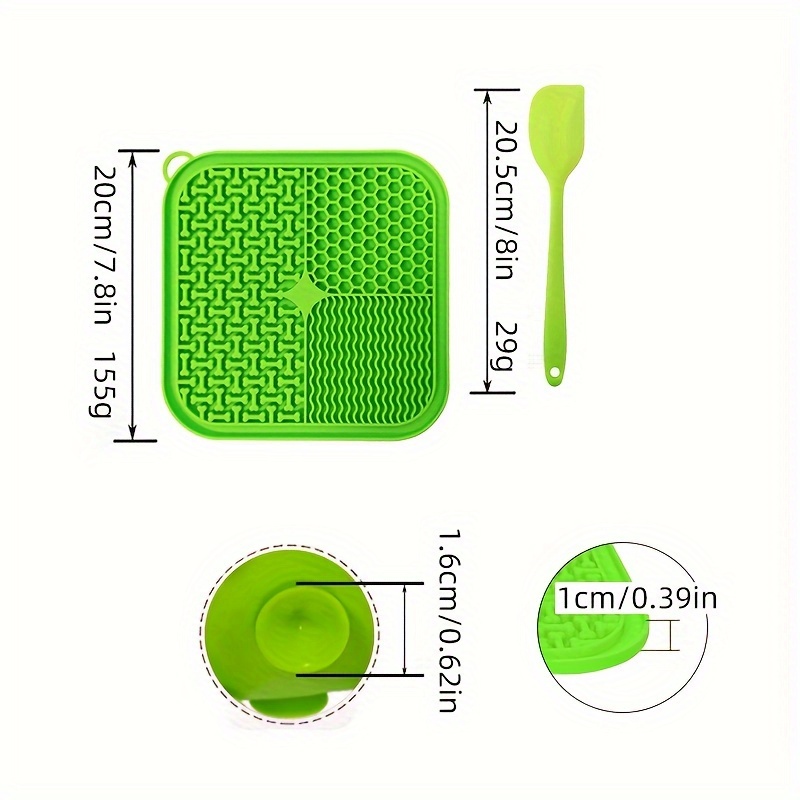 Pet Feeding And Bathing Distraction Pad Slow Feeder Mat With - Temu