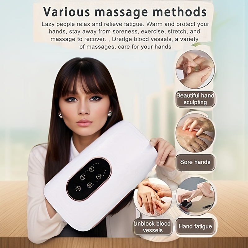 Hand Massager With Compression & Heating For Arthritis, Relaxation, Carpal  Tunnel And Finger Numbness Birthday Gifts For Women/men/old, Christmas Gift